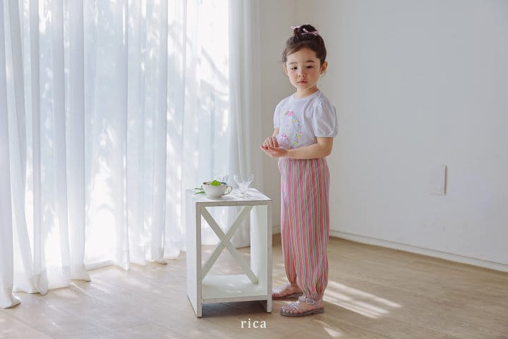 Rica - Korean Children Fashion - #discoveringself - Rainbow Wrinkle Pants