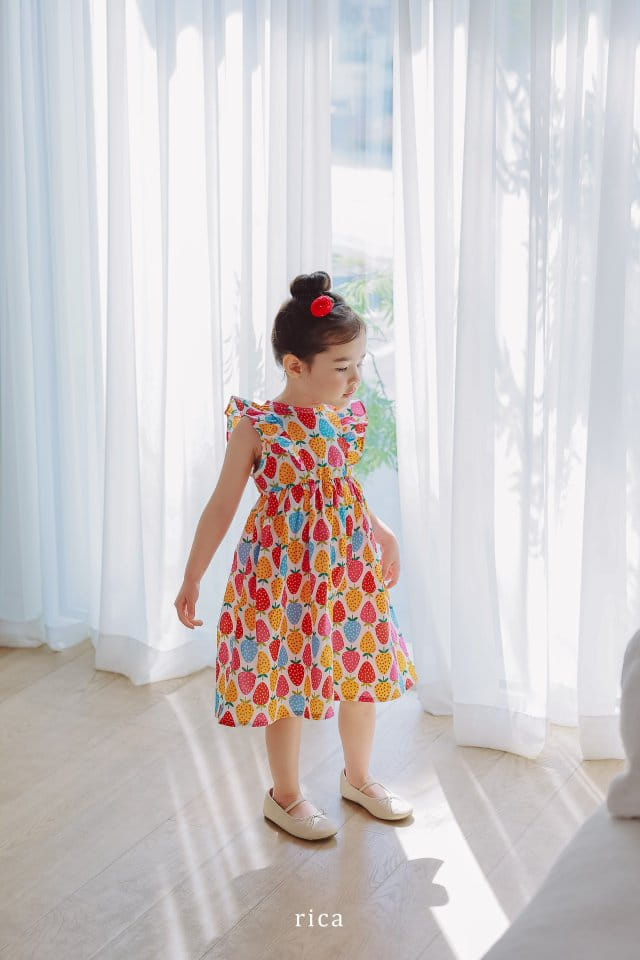 Rica - Korean Children Fashion - #fashionkids - Strawberry One-Piece - 9