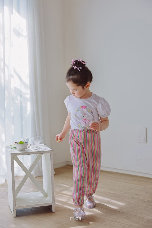 Rica - Korean Children Fashion - #kidsshorts - Rainbow Wrinkle Pants - 3