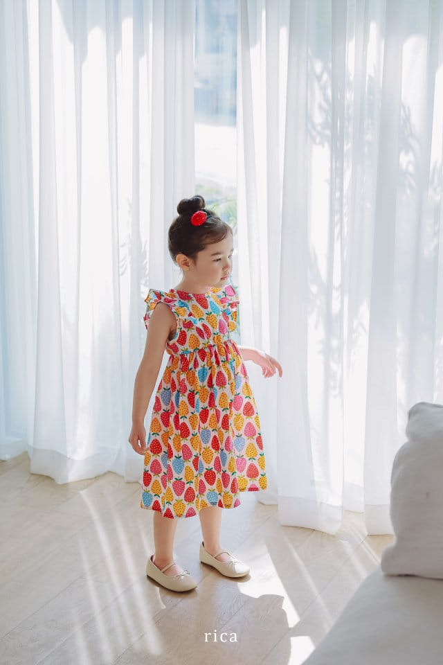 Rica - Korean Children Fashion - #kidsshorts - Strawberry One-Piece - 10