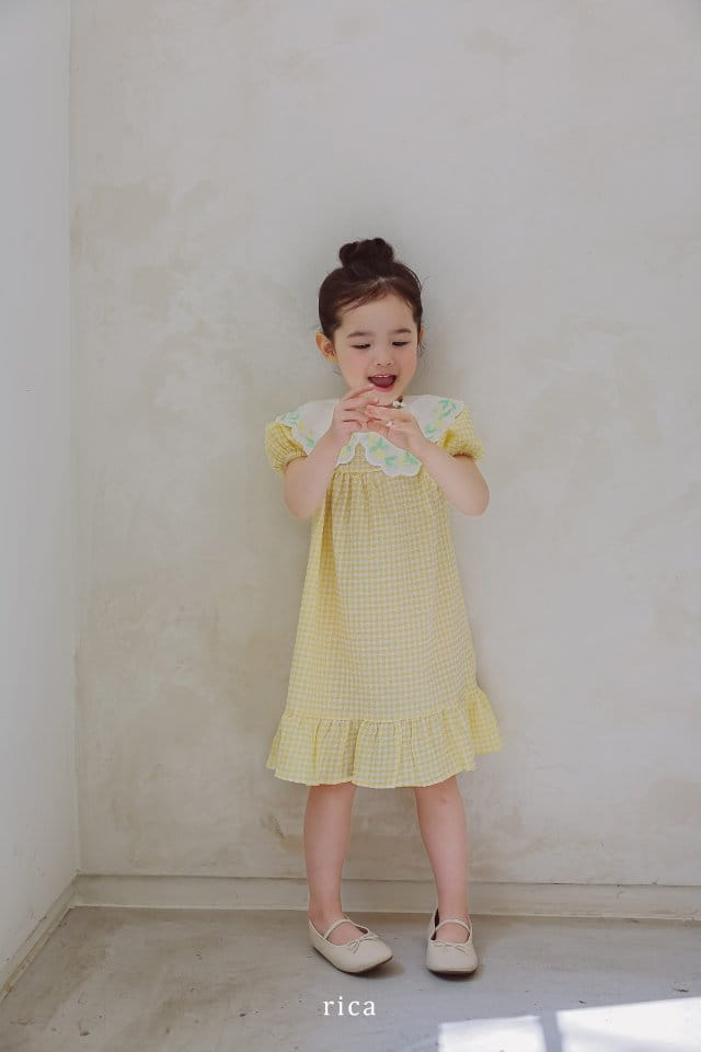 Rica - Korean Children Fashion - #kidsstore - Collar One-Piece - 7