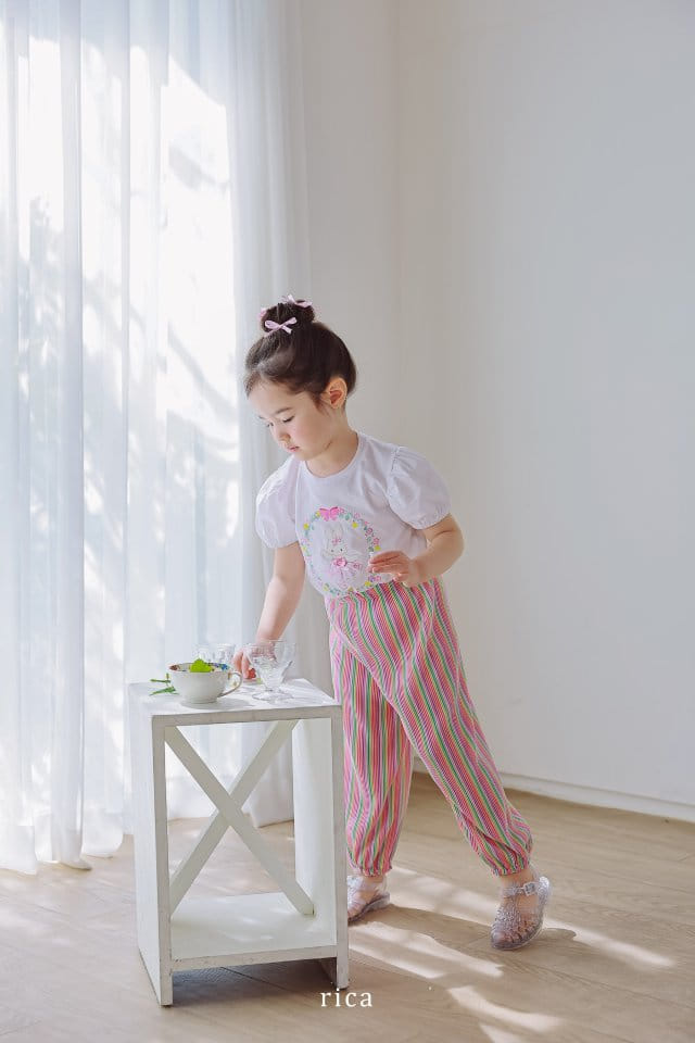 Rica - Korean Children Fashion - #kidsshorts - Rainbow Wrinkle Pants - 4