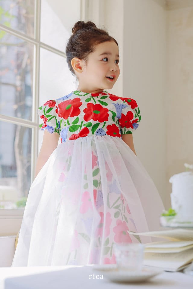 Rica - Korean Children Fashion - #kidzfashiontrend - Full Of Flowers One-Piece - 7
