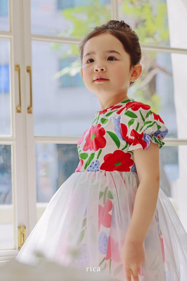Rica - Korean Children Fashion - #littlefashionista - Full Of Flowers One-Piece - 9