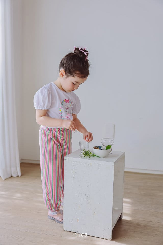 Rica - Korean Children Fashion - #magicofchildhood - Rainbow Wrinkle Pants - 8