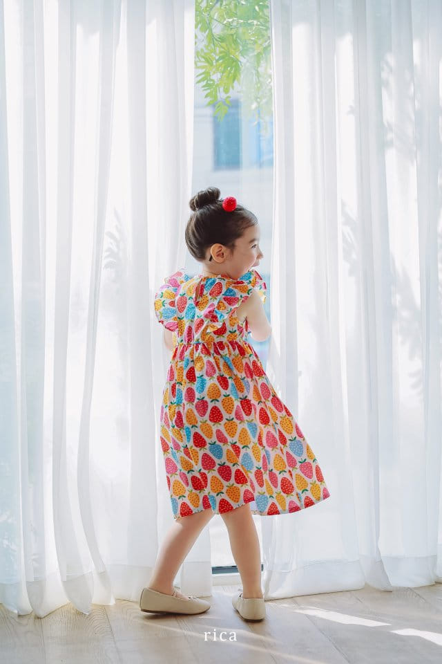Rica - Korean Children Fashion - #minifashionista - Strawberry One-Piece - 2