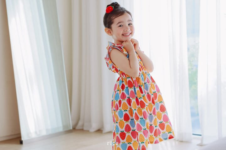 Rica - Korean Children Fashion - #prettylittlegirls - Strawberry One-Piece - 3