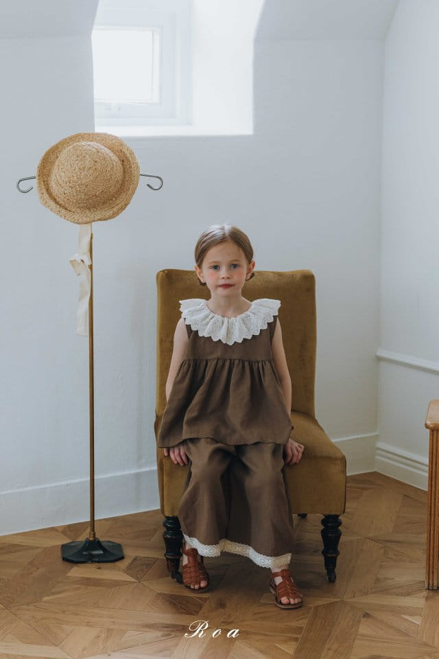Roa - Korean Children Fashion - #littlefashionista - Margaret Top Bottom Set