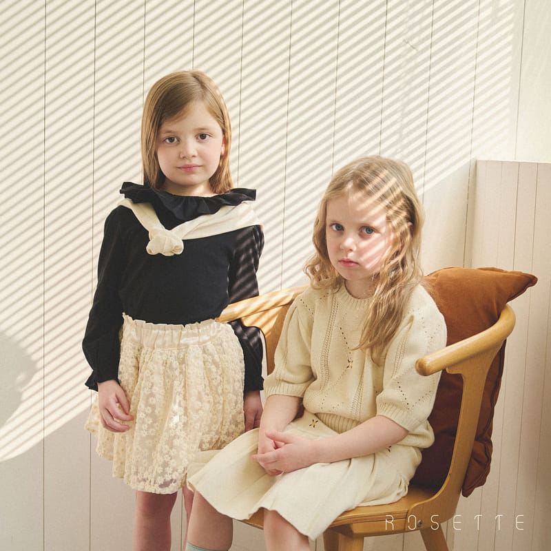 Rosette - Korean Children Fashion - #kidsshorts - Isabel Top Bottom Set - 7