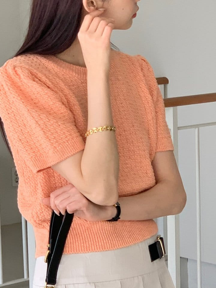 Rumiru - Korean Women Fashion - #shopsmall - Puff Short Sleeve Tee - 5
