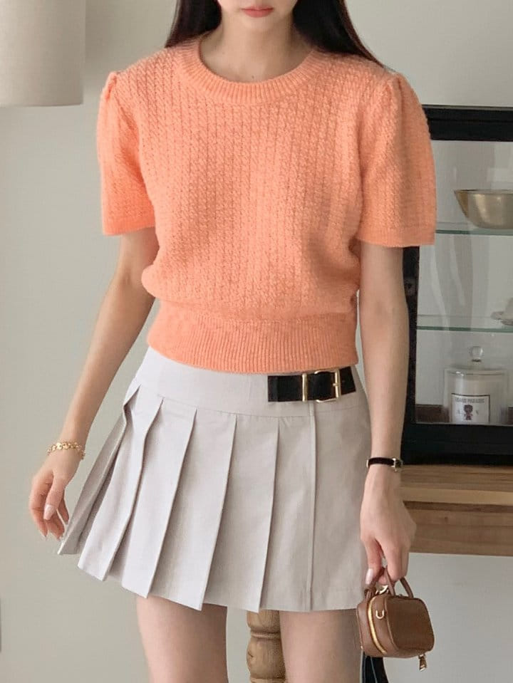Rumiru - Korean Women Fashion - #thelittlethings - Puff Short Sleeve Tee - 7