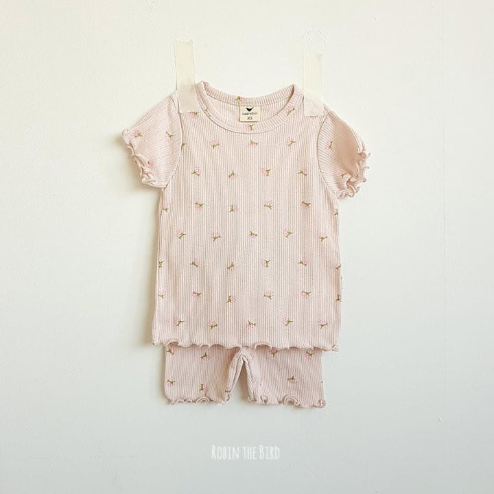 Saerobin - Korean Children Fashion - #fashionkids - Berry Flower Short Sleeve Easy Wear - 3