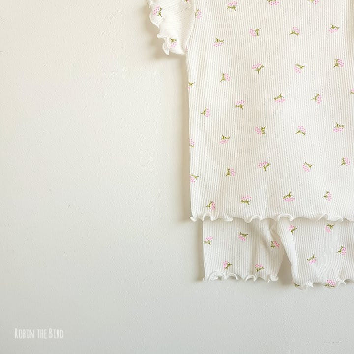 Saerobin - Korean Children Fashion - #kidsstore - Berry Flower Short Sleeve Easy Wear - 5