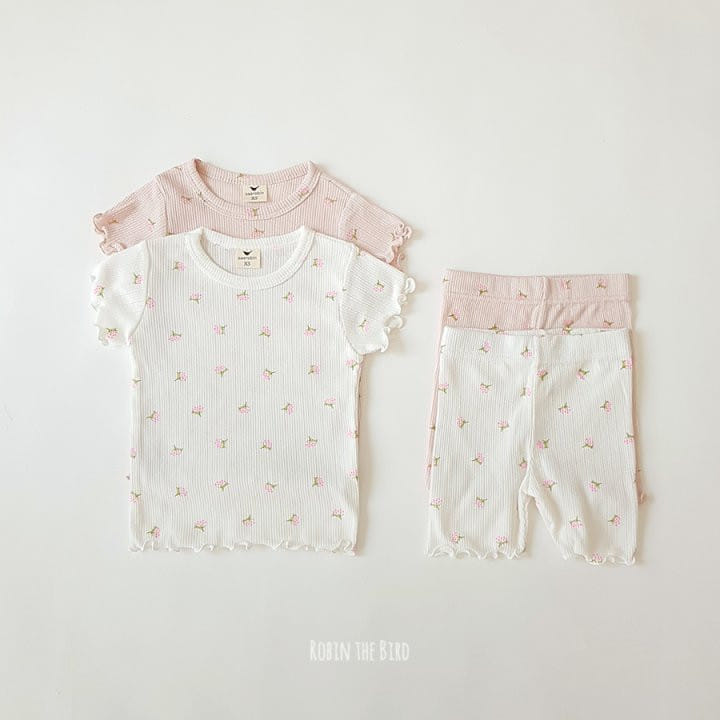 Saerobin - Korean Children Fashion - #magicofchildhood - Berry Flower Short Sleeve Easy Wear - 9
