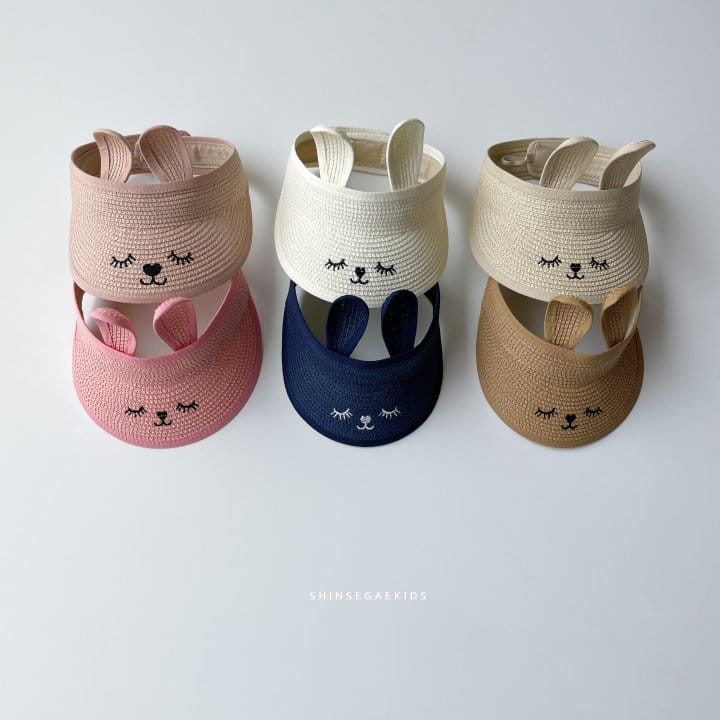Shinseage Kids - Korean Children Fashion - #kidsstore - Rabbit Face Sun Cap