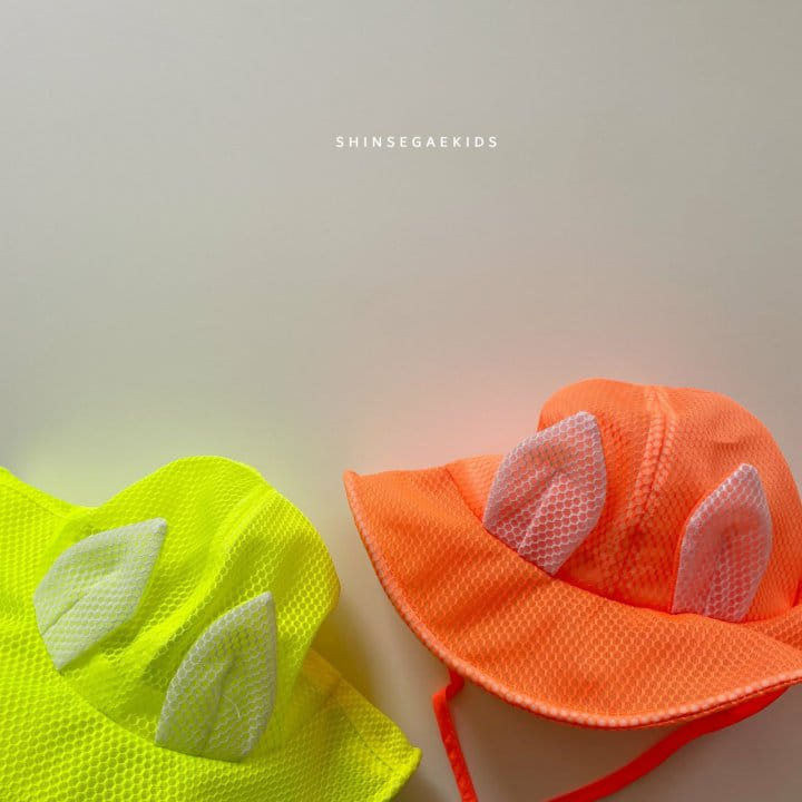Shinseage Kids - Korean Children Fashion - #littlefashionista - Rabbit Mesh String Bucket Hat - 4