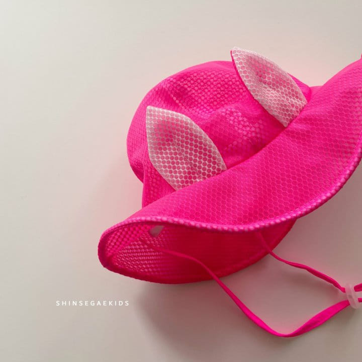 Shinseage Kids - Korean Children Fashion - #prettylittlegirls - Rabbit Mesh String Bucket Hat - 6