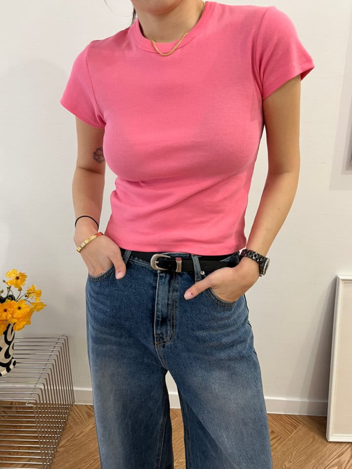 Solar - Korean Women Fashion - #womensfashion - Flat Tee - 5
