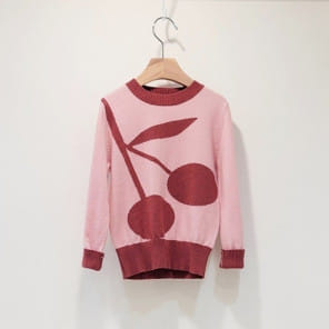 T.j - Korean Children Fashion - #childrensboutique - Bbooing Cherry C Knit