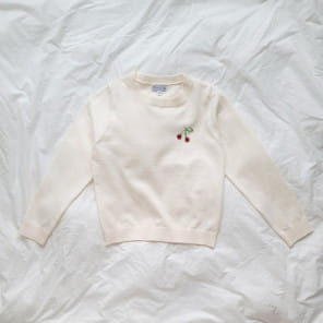 T.j - Korean Children Fashion - #designkidswear - Cherry Bead Knit
