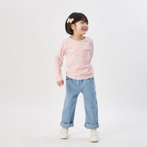T.j - Korean Children Fashion - #minifashionista - Pink St Tee