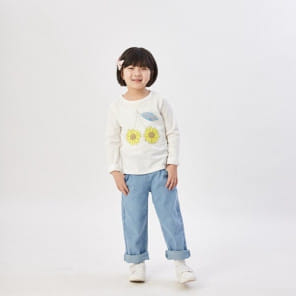 T.j - Korean Children Fashion - #toddlerclothing - Watercolor Sunflower