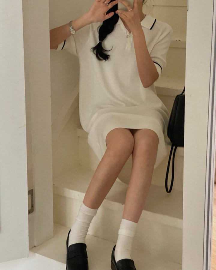 Taejoon - Korean Women Fashion - #romanticstyle - Knit One-Piece - 5
