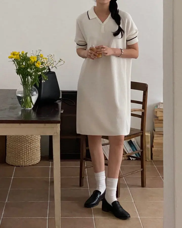 Taejoon - Korean Women Fashion - #vintagekidsstyle - Knit One-Piece - 2