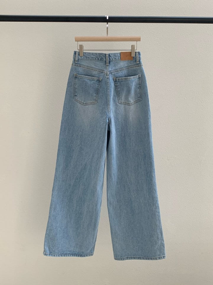 Taf - Korean Women Fashion - #momslook - Roen Wide Denim Pants - 11