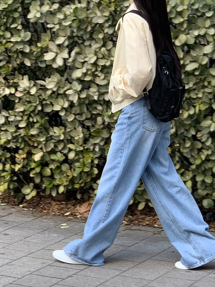 Taf - Korean Women Fashion - #momslook - Roen Wide Denim Pants - 9