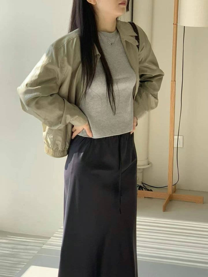 Taf - Korean Women Fashion - #womensfashion - Silky Blouson - 7