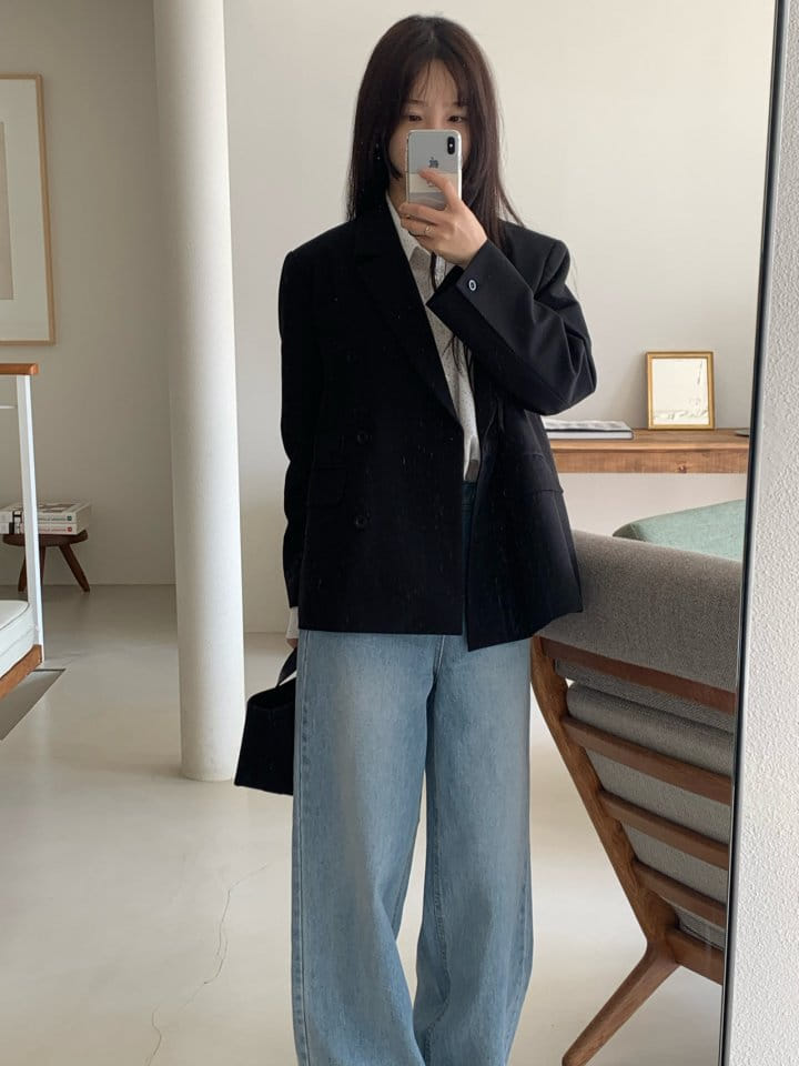 Taf - Korean Women Fashion - #momslook - Roen Wide Denim Pants - 4