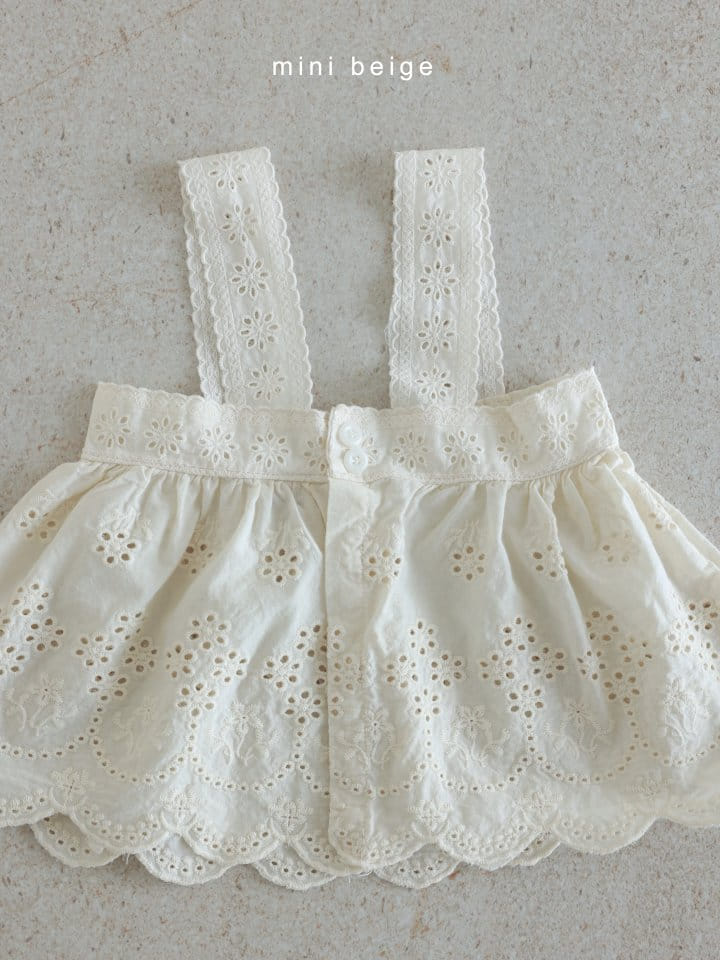The Beige - Korean Baby Fashion - #babyboutique - Lace Apron  - 7