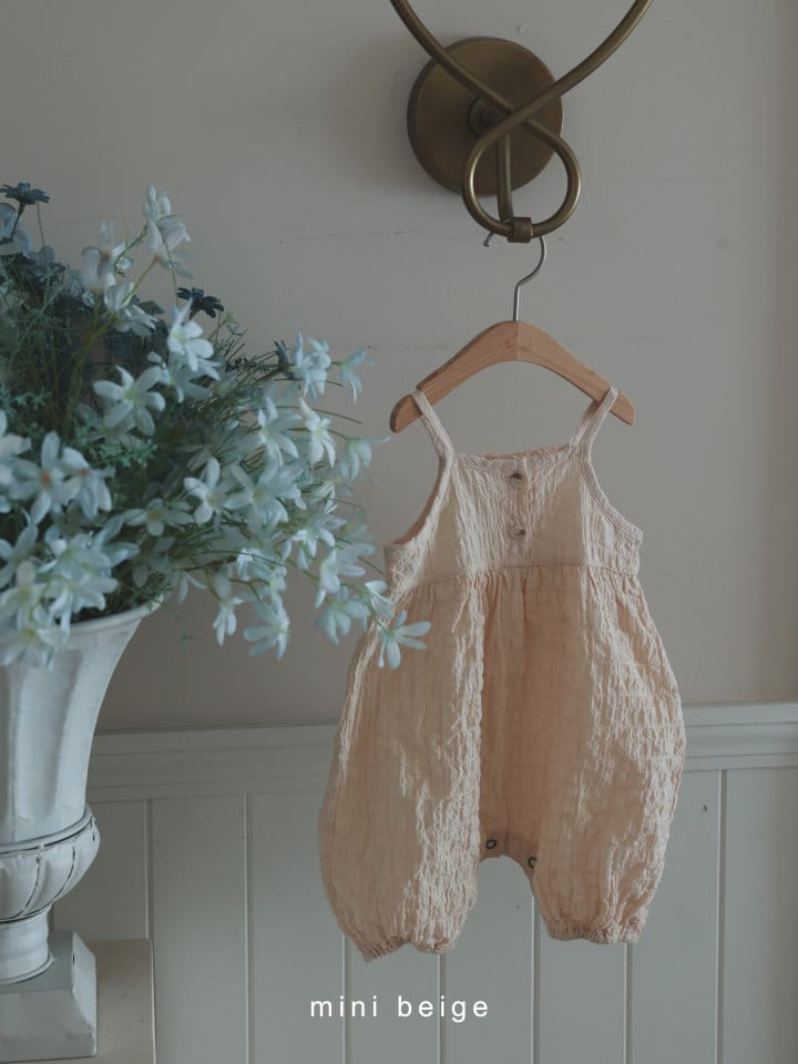 The Beige - Korean Baby Fashion - #babyboutique - Button Sleeveless Body Suit - 4