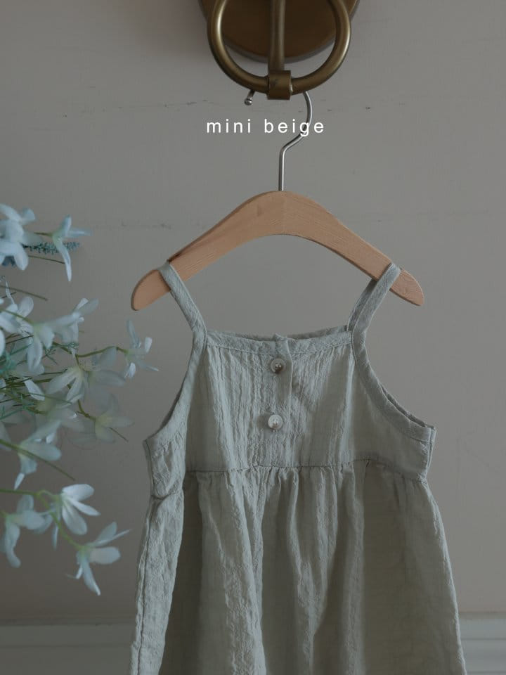 The Beige - Korean Baby Fashion - #babyootd - Button Sleeveless Body Suit - 11