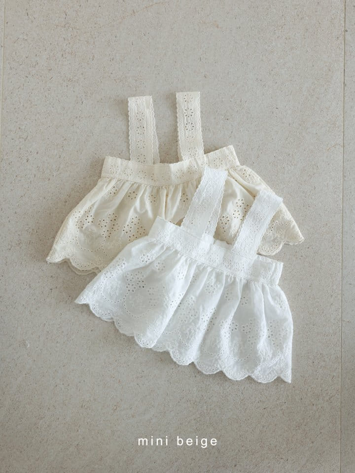 The Beige - Korean Baby Fashion - #babyoutfit - Lace Apron 