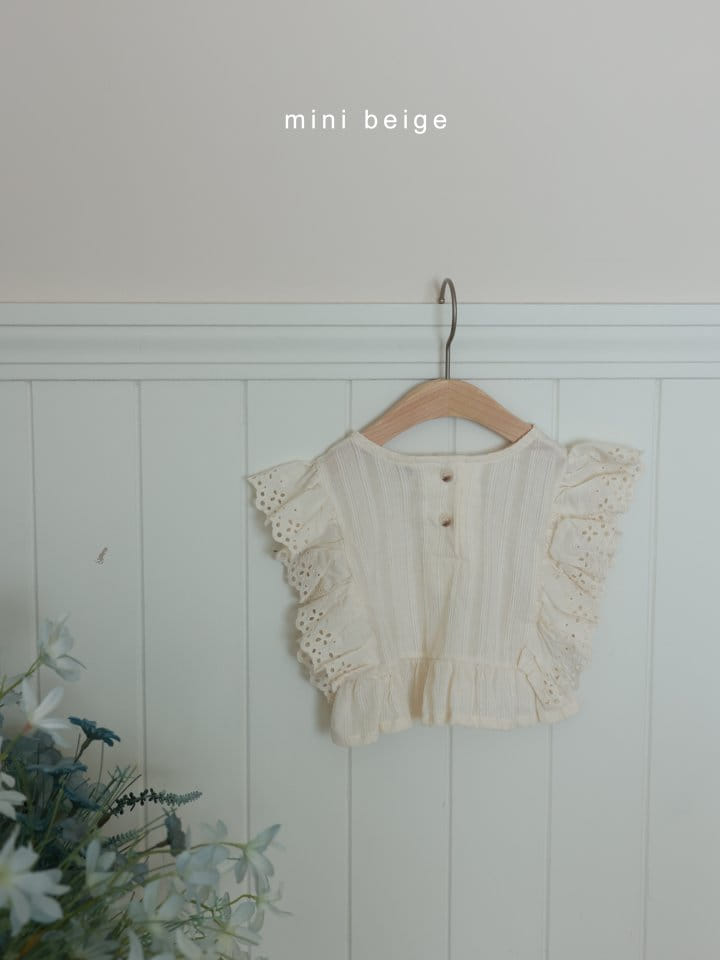The Beige - Korean Baby Fashion - #babyootd - Lace Blanc - 4