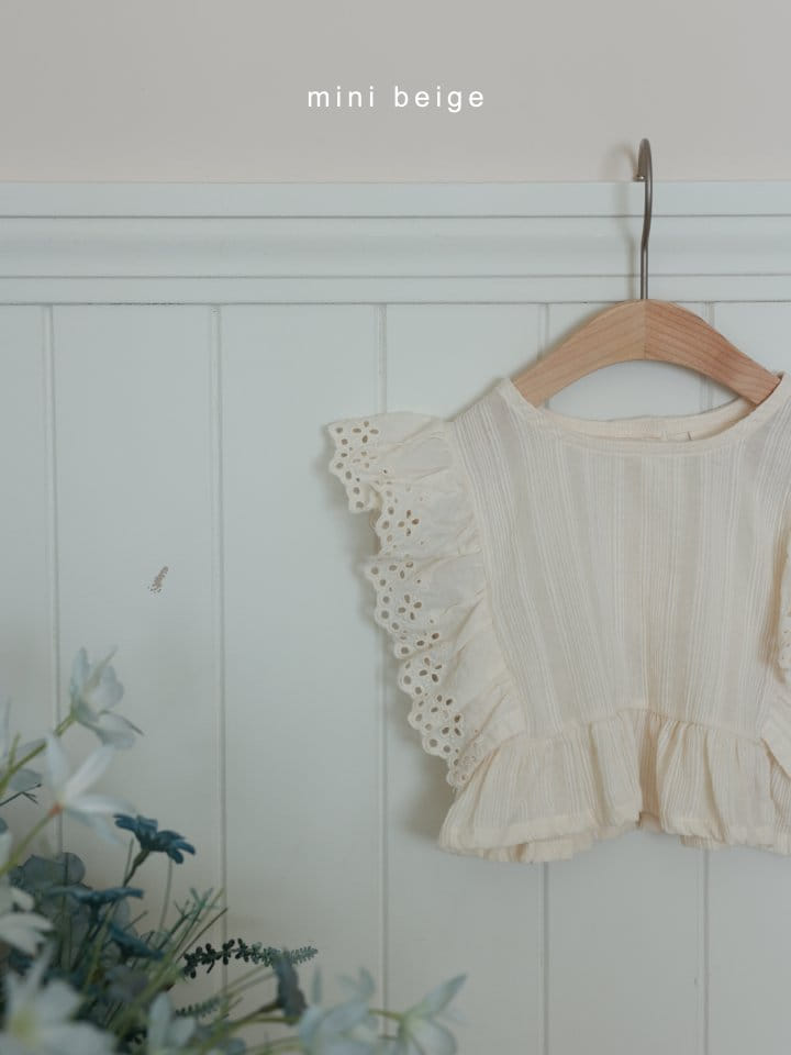 The Beige - Korean Baby Fashion - #babyoutfit - Lace Blanc - 5