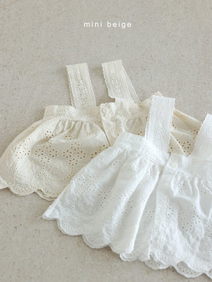 The Beige - Korean Baby Fashion - #babywear - Lace Apron  - 4