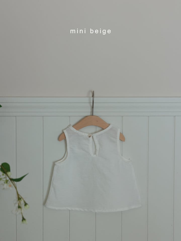 The Beige - Korean Baby Fashion - #onlinebabyboutique - Linen Collar Blanc - 8