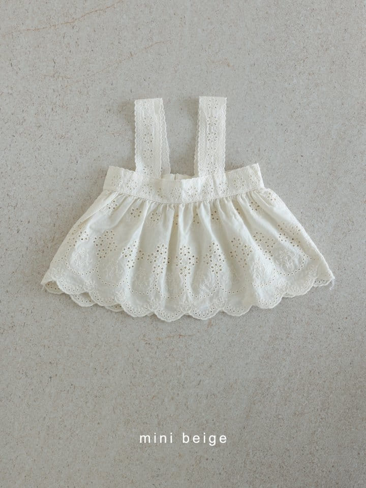 The Beige - Korean Baby Fashion - #onlinebabyshop - Lace Apron  - 5