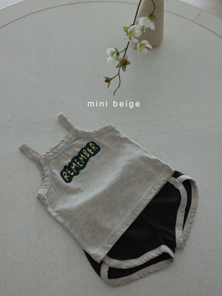 The Beige - Korean Baby Fashion - #onlinebabyshop - Sleeveless Top Bottom Set - 11
