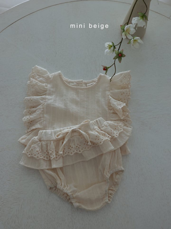 The Beige - Korean Baby Fashion - #onlinebabyshop - Lace Blanc  - 8