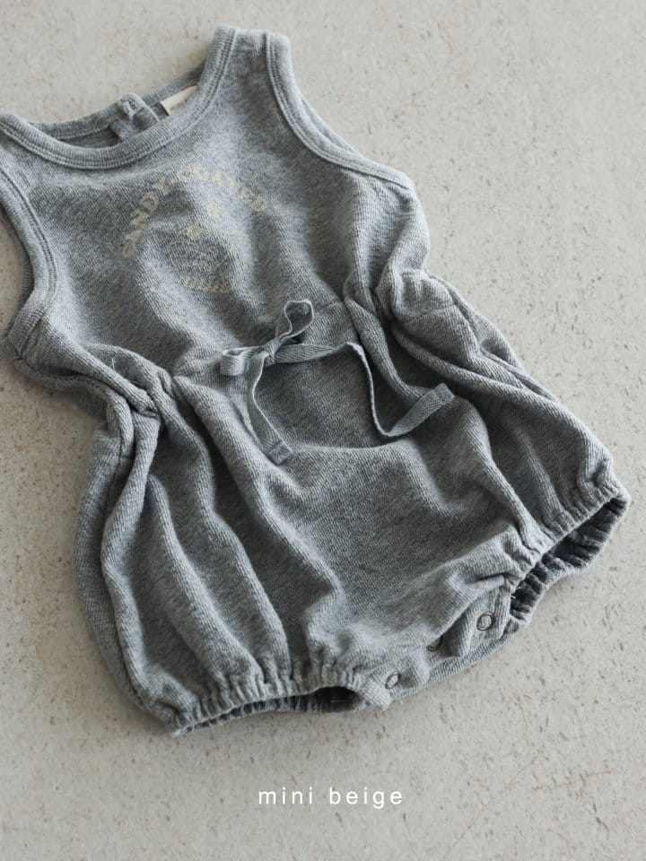 The Beige - Korean Baby Fashion - #smilingbaby - String Body Suit - 3