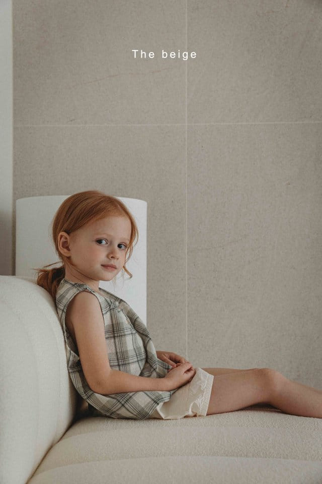 The Beige - Korean Children Fashion - #childrensboutique - Check Jicki Sleeveless Tee - 3