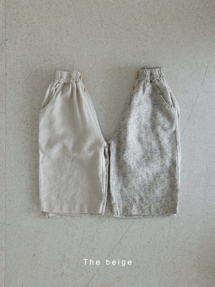 The Beige - Korean Children Fashion - #fashionkids - Linen Wide Pants - 11