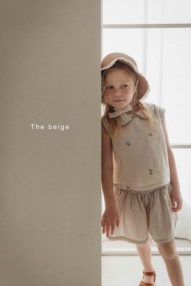 The Beige - Korean Children Fashion - #kidsshorts - Dung Ca Embroidery Blanc