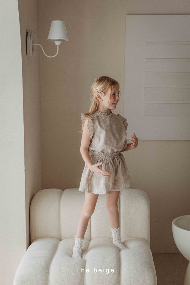 The Beige - Korean Children Fashion - #kidsstore - Check Skirt Pants - 2