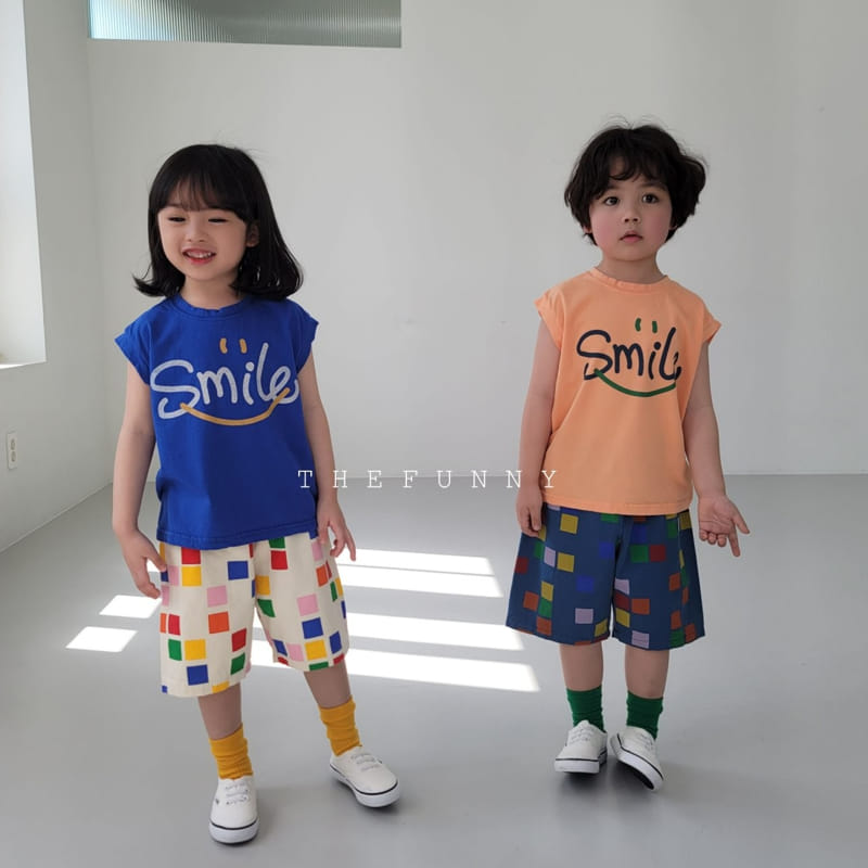 The Funny - Korean Children Fashion - #kidzfashiontrend - Smile Sleeveless Tee - 4