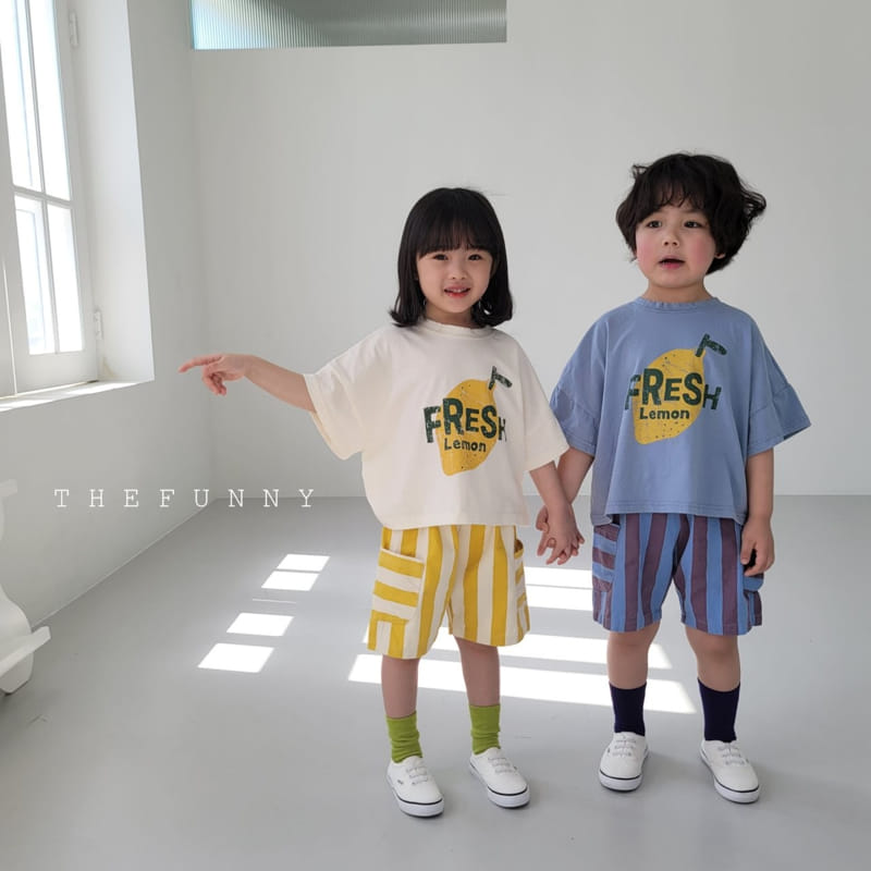 The Funny - Korean Children Fashion - #childrensboutique - Lemon Tee - 2